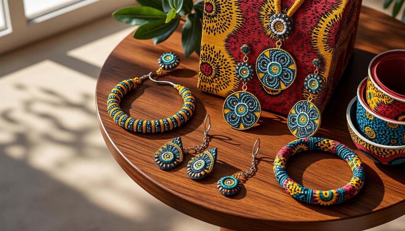 découvrez notre sélection exclusive de 10 bijoux africains en wax, des pièces uniques alliant tradition et modernité pour sublimer votre style.
