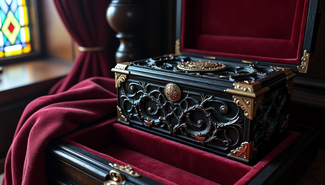 découvrez comment sublimer votre intérieur avec une boîte à bijoux gothique, alliant esthétique sombre et élégance pour une décoration unique.