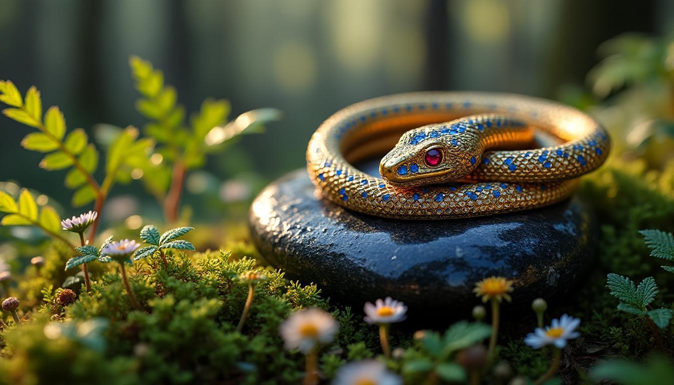 découvrez la signification spirituelle des bijoux serpent et leur lien profond avec la nature, symbolisant transformation, protection et sagesse.