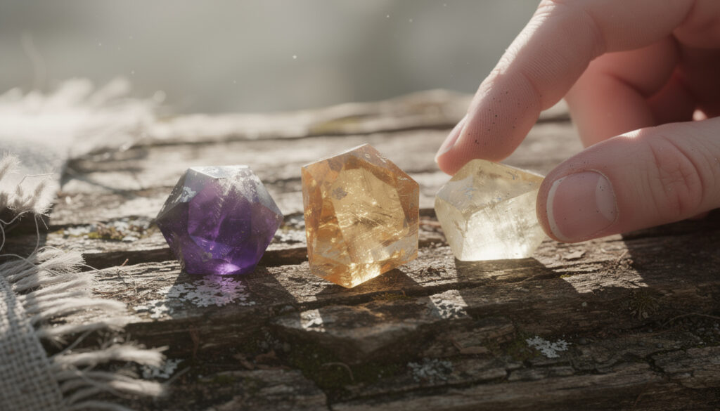 découvrez les bienfaits de l'améthyste, de la citrine et de la topaze, trois pierres fines aux vertus énergétiques et apaisantes pour votre bien-être.