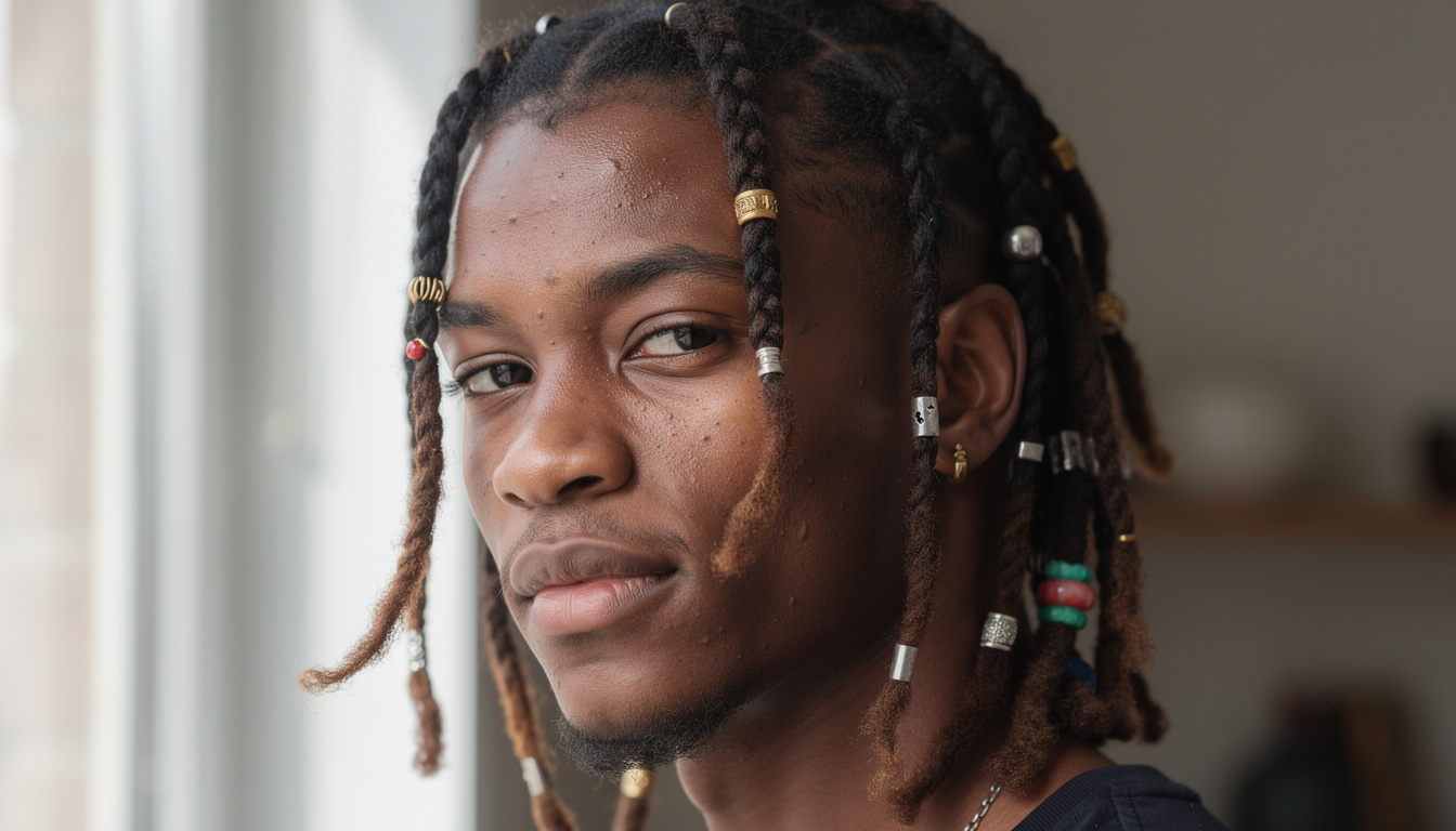 explorez notre sélection des meilleurs bijoux de cheveux pour tresses afro hommes et adoptez un style unique et tendance.