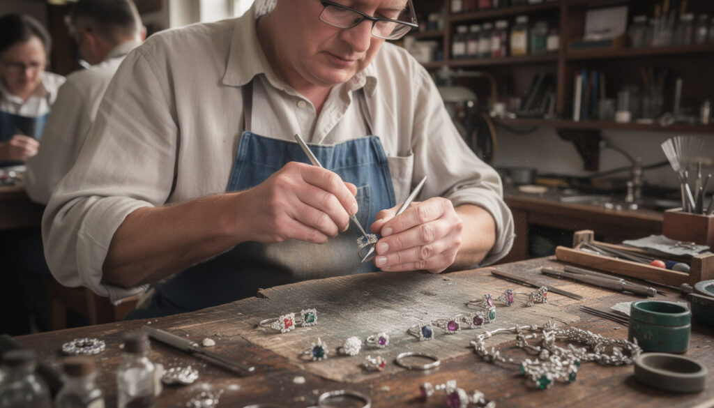 découvrez le savoir-faire unique des artisans talentueux qui créent des bijoux merveilleux, alliant tradition et créativité pour des pièces d'exception.