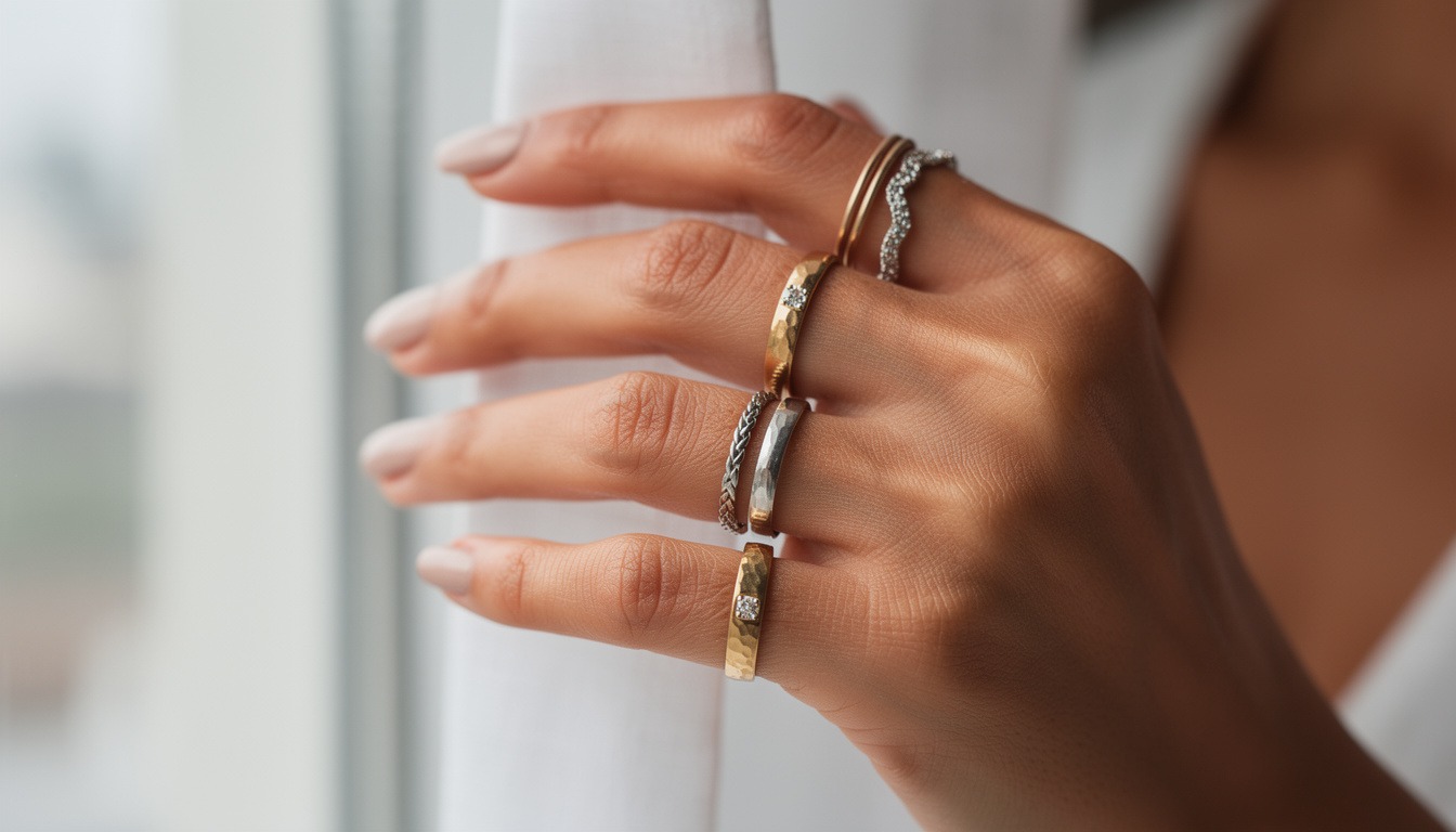 découvrez nos conseils pour empiler plusieurs bagues avec élégance et style, et sublimer vos mains en toute occasion.