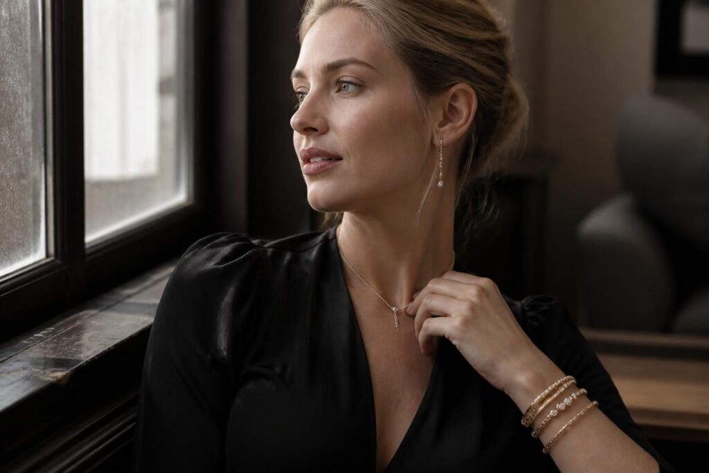 découvrez comment les bijoux s'harmonisent parfaitement avec une combinaison noire pour sublimer votre style et faire toute la différence.