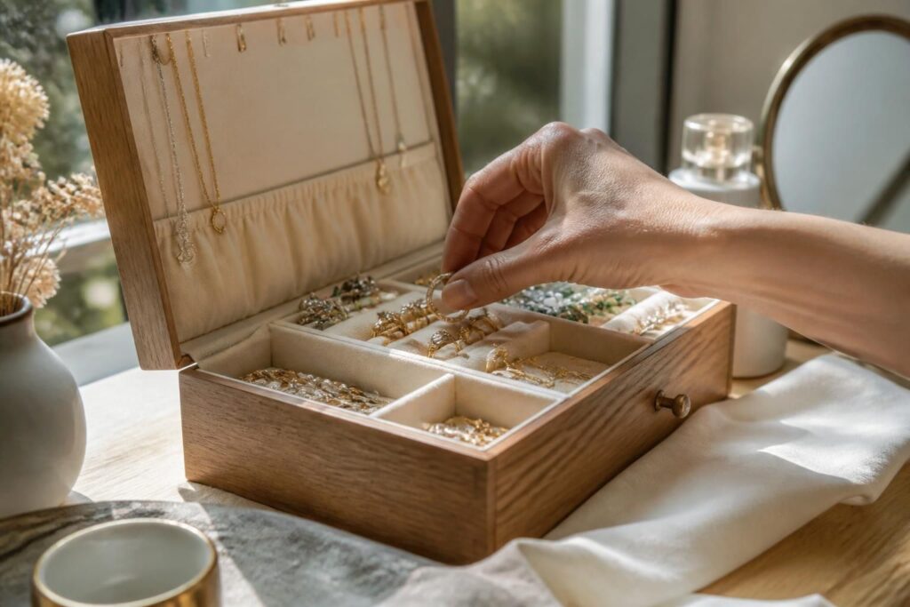 découvrez comment organiser facilement vos bijoux grâce à la boîte à bijoux yves rocher, alliant élégance et praticité pour un rangement optimal.