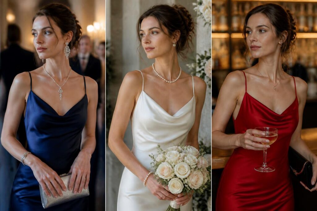 découvrez quel bijou assortir à une robe en satin pour chaque occasion spéciale et sublimez votre tenue avec élégance et style.