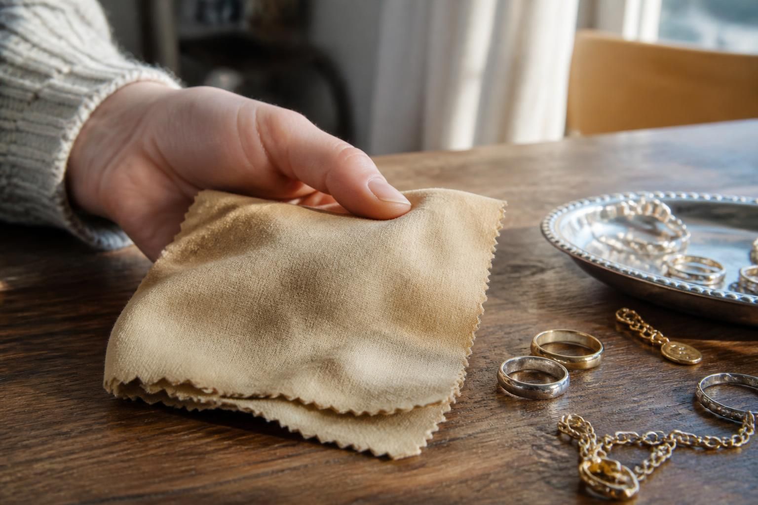 découvrez pourquoi il est essentiel d'avoir toujours une chamoisine pour bijoux à portée de main, pour nettoyer et entretenir vos bijoux facilement et efficacement.