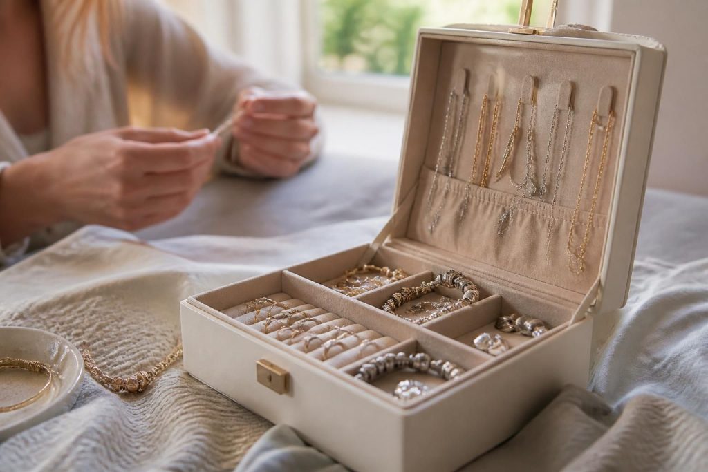 découvrez comment organiser efficacement vos bijoux grâce à la boîte à bijoux yves rocher, alliant élégance et praticité pour un rangement parfait.